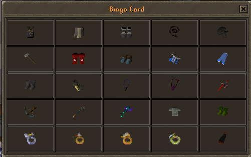 Community bingo board
